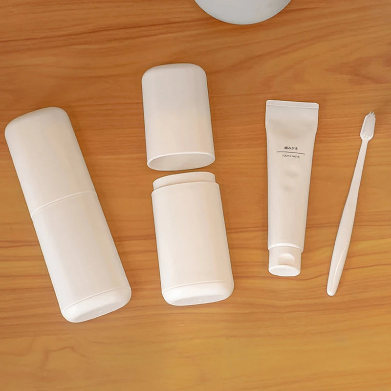 1pc Plastic Toothpaste Container For Traveling Camping Toothbrush Travel Case Portable Travel Toothbrush Holder