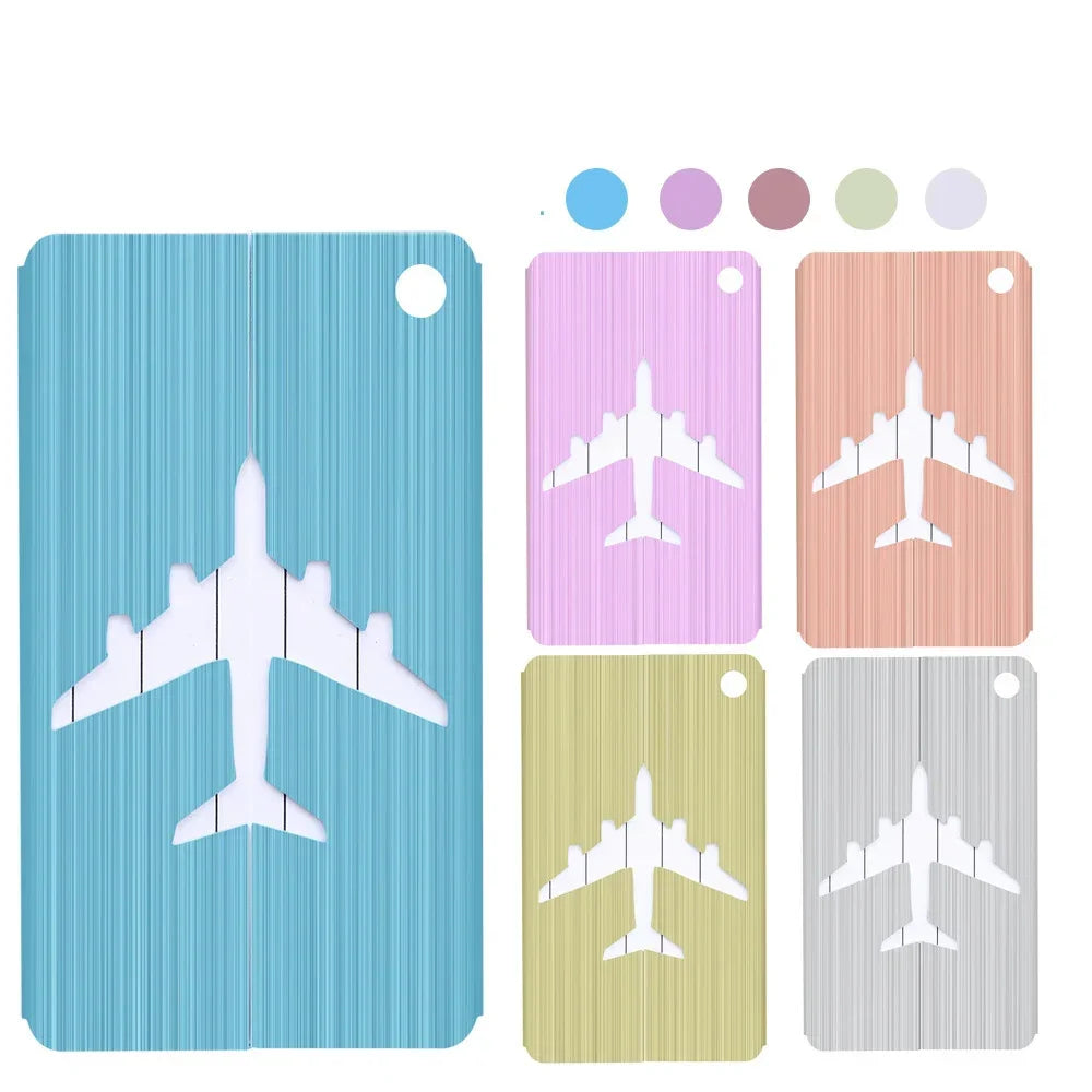 New Fashion Luggage Tags Aluminium Alloy Women Men Travel  Luggage  Suitcase  Name  Label Holder Travel Accessories