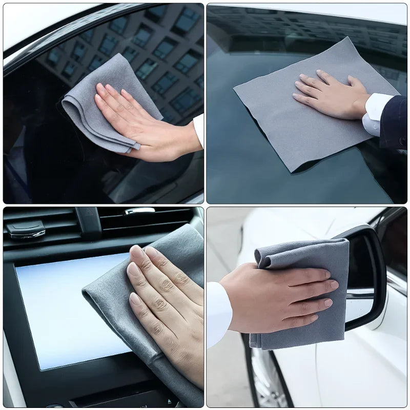 Magic Cloth Glass No Trace No Watermark Car Windshield Glass Cleaning Tool Microfiber Rag Quickly Absorbent Washing Towels