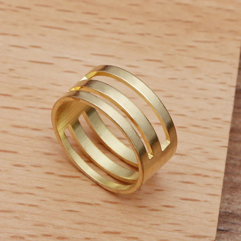 5Pcs Fashion New DIY Raw Brass Open/Close Jump Ring Tools For Jewelry Making DIY Tool (Color: Gold) Circle Round Copper