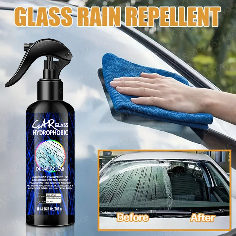 Cars Glass Anti-Rain Spray Auto Water Repellent Coating Agent Waterproof Rainproof Anti-fog Glass Cleaner Auto Windshield Clear