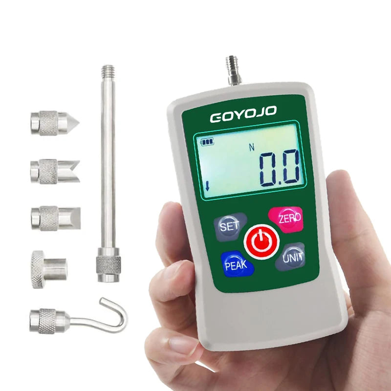 Digital Force Gauge High-Precision Push-Pull Meter for Tension & Compression Testing (N, kg, lb, oz) With Backlight 5N/300N/500N