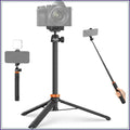 59" Selfie Stick Tripod for Phone & Camera, Portable Aluminum Travel Tripod for Video Recording, TS04