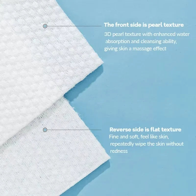 100 pieces of car paper towel disposable face towel tissue soft thick dry wipe reusable makeup remover pad facial cleansing tiss