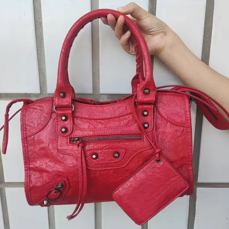 New 2026 Autumn and Winter Handbag Crossbody Large Capacity City Motorcycle Shoulder Bag Tote Bag for Women Luxury Handbags