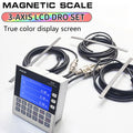 3 Axis LCD DRO Magnetic Linear Displacement Scale Sensor for CNC Machine Tooling Metal Digital Display Measuring Device