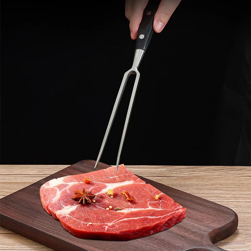 Barbecue Fork Beef Grill Tools BBQ Accessories Stainless Steel Portable Outdoor BBQ Camping Cooking Barbecue Grill Tools