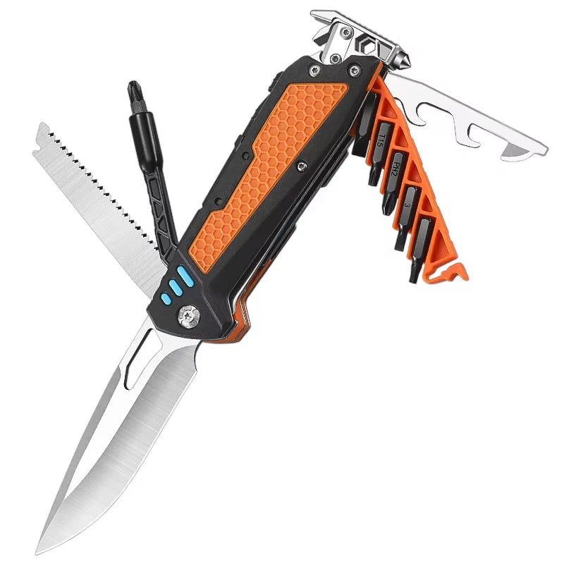 New Multifunctional Folding Tool Knife Outdoor Hiking Camping EDC Tool Folding Knife Portable Multi-purpose Emergency Box Cutter