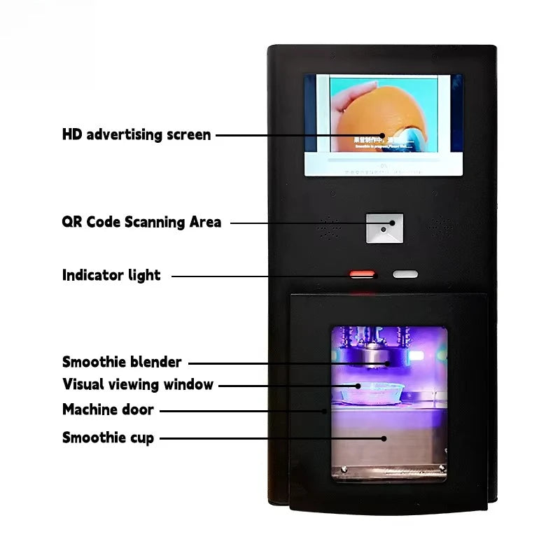 Commercial New Arrival 24 Hour Smart Personalized Smoothie Machine Food Grade Fully Automatic ADA Compliant with SDK