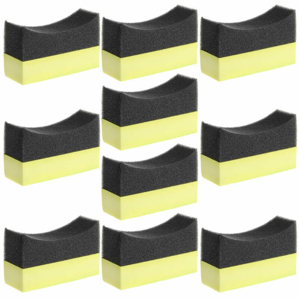 Auto Tire sponge Car Cleaning tool Curved foam Dressing applicator Kit Multifunctional Parts Professional Tools