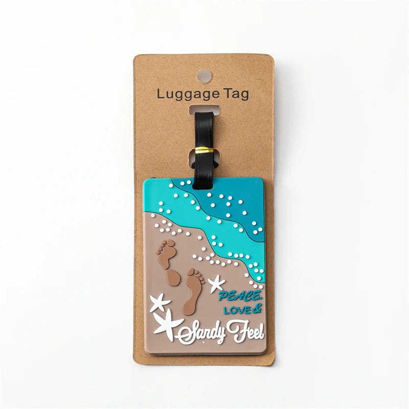 Travel Accessories Luggage Tag Creative Corgi &Cat Suitcase Fashion Style Portable Travel Hanging Tags and Anti Loss Signs