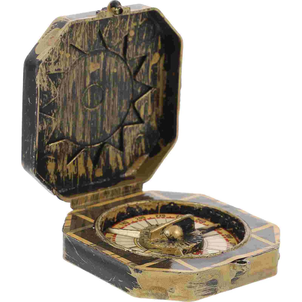 Gold Unique Toy Compass Pirate Gift Decor Navigation Instrument Halloween Christmas Camping Hiking ienteering Tool