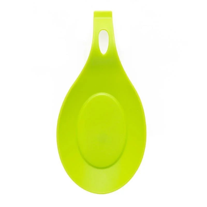Silicone Spoon Holder Rest Pad Kitchen Utensils Spatula Eggbeater Heat Resistant Placemat Tray Insulation Mats Kitchen Tools