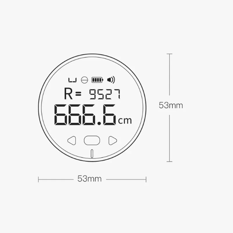DUKA ATuMan Little Q Electric Ruler Distance Meter HD LCD Screen Measure Tools Rechargeable 99M Tape Ruler for Smart Home