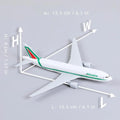 16cm Italian B777 Airplane Model 1/400 scale Diecast Metal Toy planes with Stand Airplane Wheel Toy for Children toys Gift