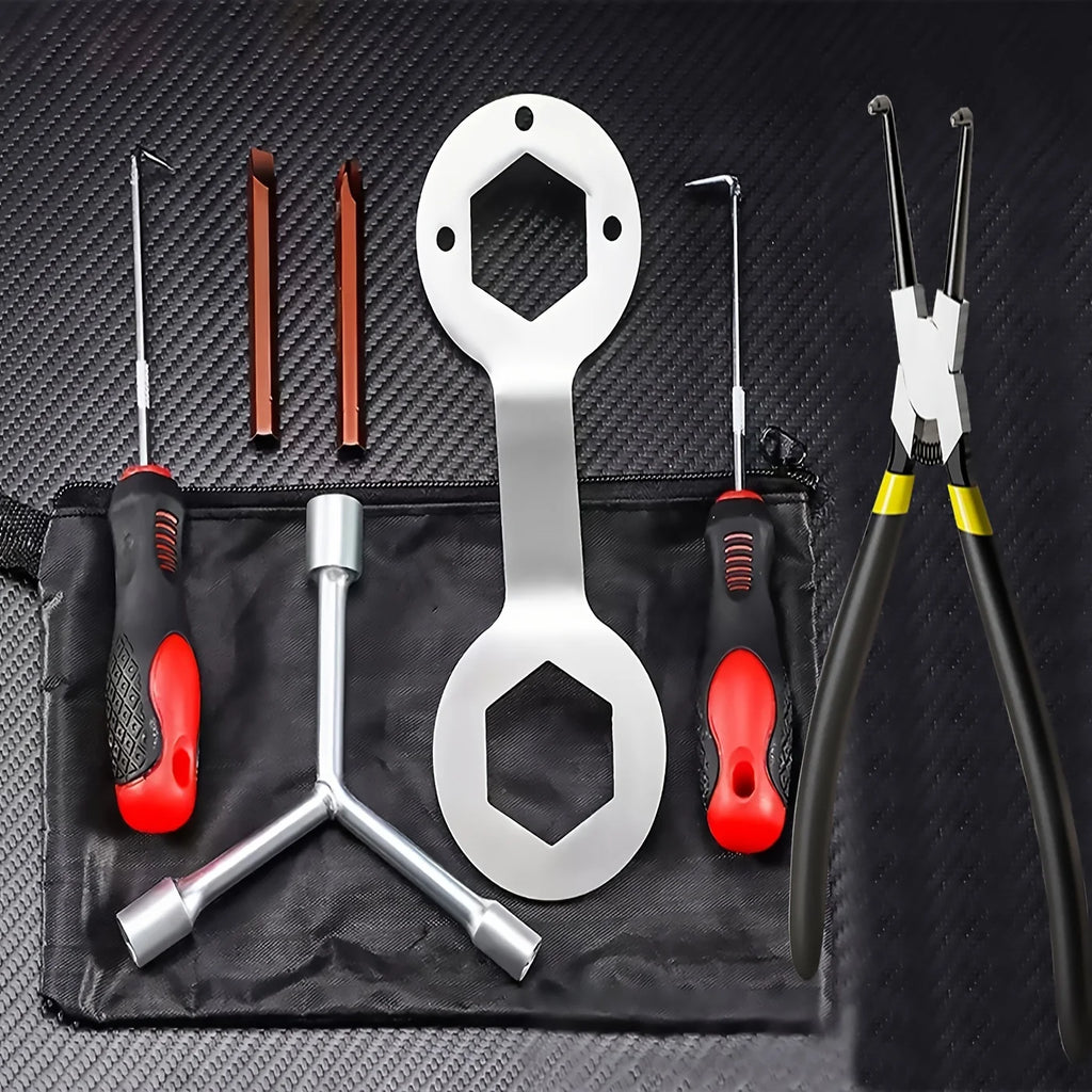 Household Tool Kit, Washing Machine Inner/Outer Cylinder Spring Expansion Tool Set, Snap Ring Pliers Spring Disassembly Tool