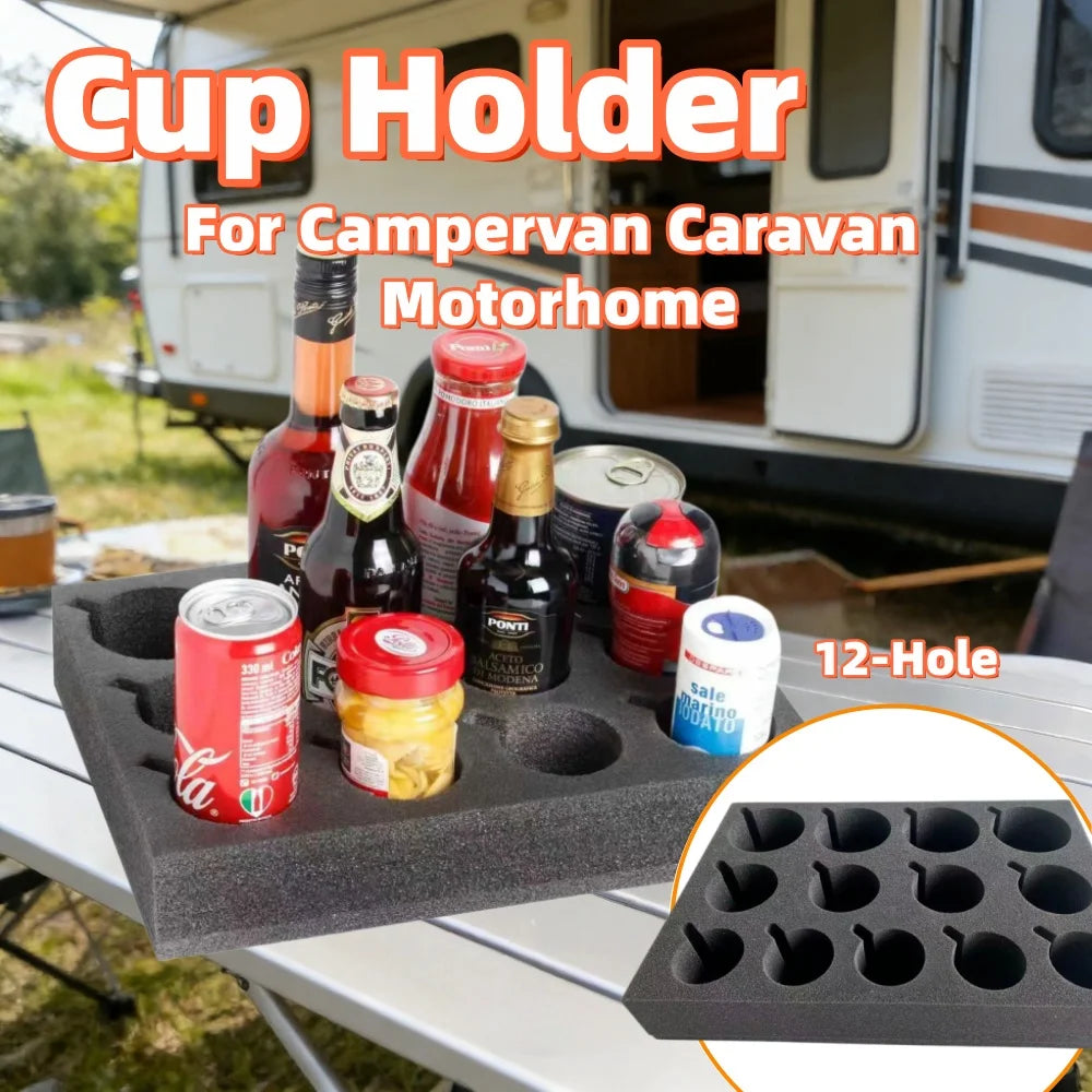 1PCS RV Bubble Cup Holder Glass Cup Drinks Rack Car Interior Cup Storage Organiser Accessories For Campervan Caravan Motorhome