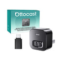 OTTOCAST Cabin Care Wired to Wireless Carplay Adapter Baby Car Camera HD 1080P 150° Wide Angle Night Vision Back‑Seat Monitor