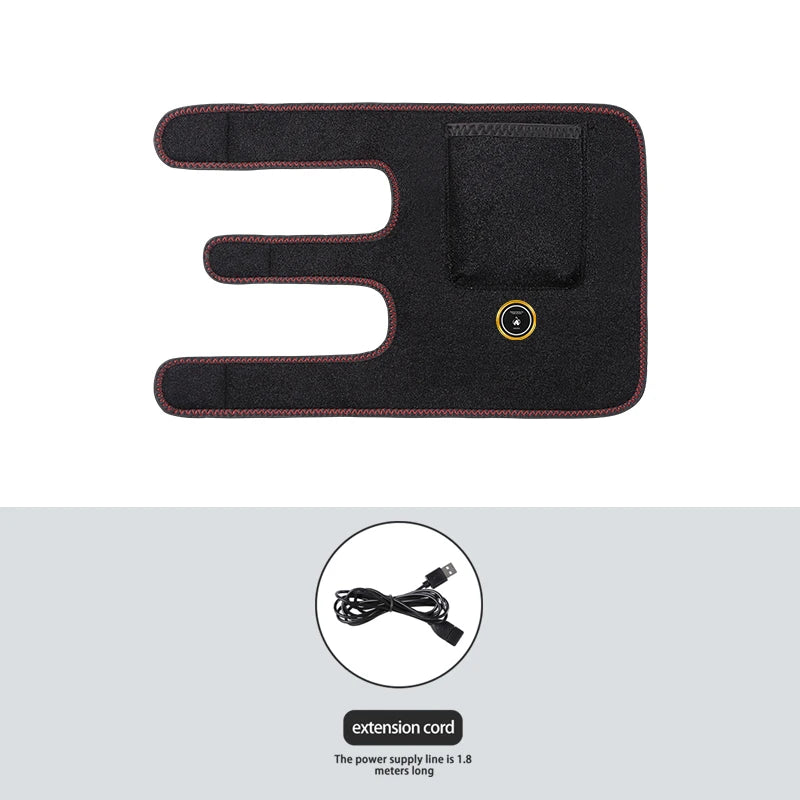 USB Electric Heating Elbow Brace Heating Pad Vibration Massage Wellness Protector Relieve Joint Fatigue Home Relax 3 Modes