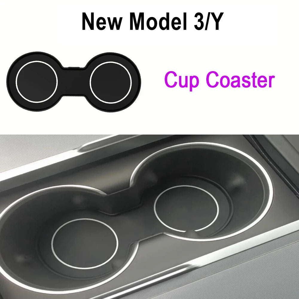 For Tesla New Model Y Juniper Launch 2025 Model 3 Highland Storage Box Organizer Center Console Trays Drawer Armrest Accessories