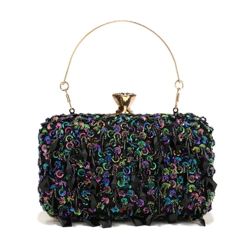 Fashion Versatile Ball Dinner Bag Style Light Luxury Handmade Embroidered Clutch Bag Dress with Exquisite Clutch