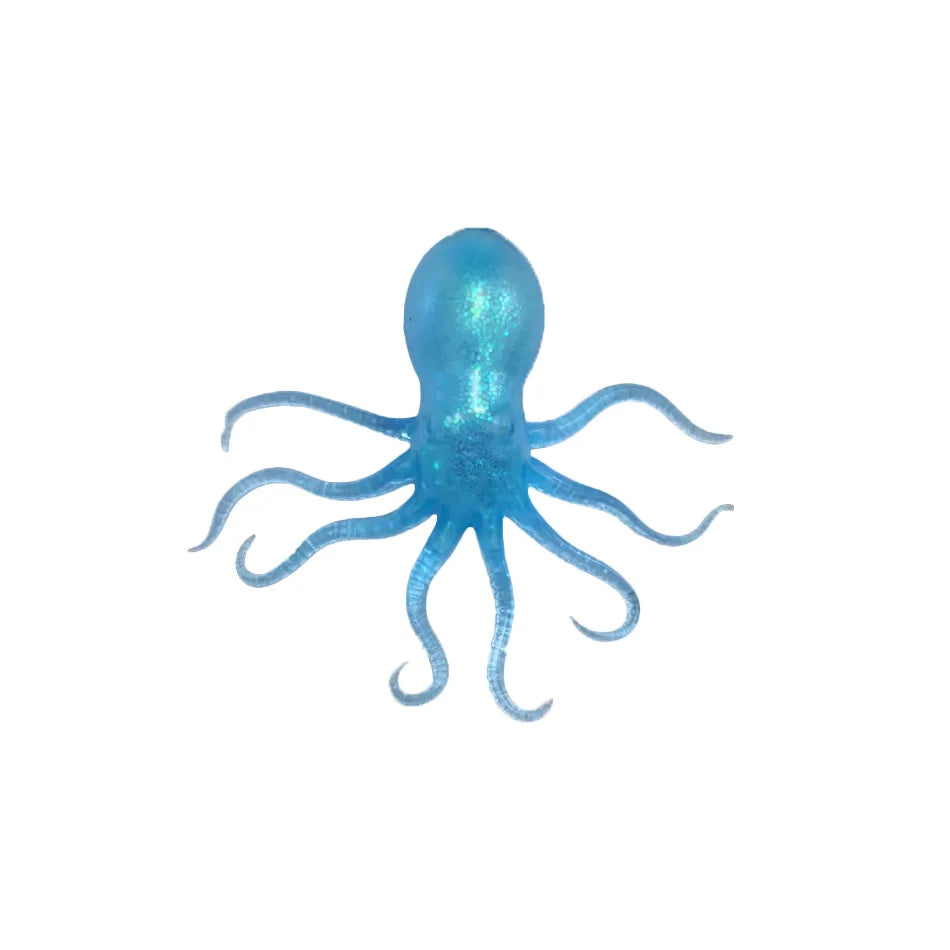 Glitter Octopus Squishy Toy Soft Stress Relief Fidget Toy Squeeze Jellyfish Squishy Compression Decompression Toy for Kid Adults