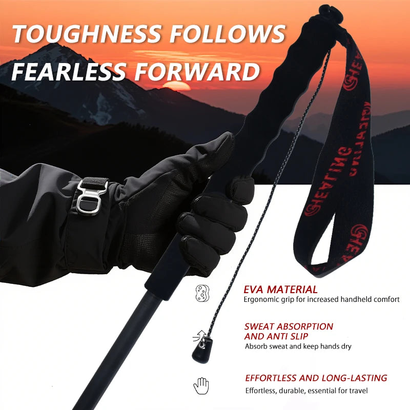 110g Ultra Light Weight Trekking Poles Foldable Hiking Sticks Carbon Fiber Hiking Poles Walking Sticks Trekking Walking Poles