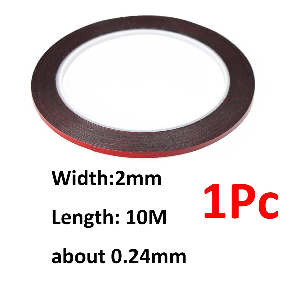 2mm Curved Phone Display Screen Frame Adhesive Tape for Samsung Huawei Xiaomi Strong Double-Sided Foam Tape Back Housing Repair