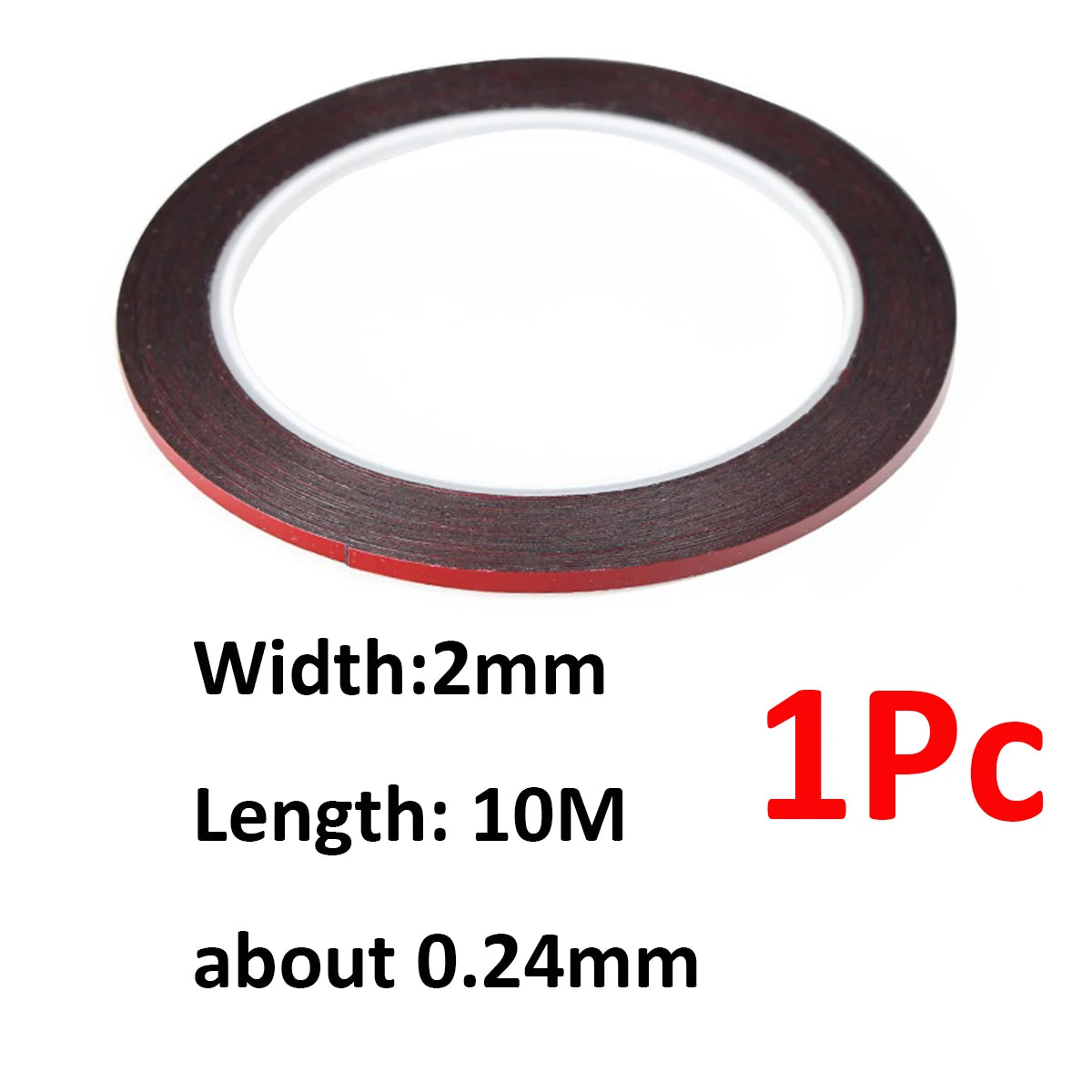 2mm Curved Phone Display Screen Frame Adhesive Tape for Samsung Huawei Xiaomi Strong Double-Sided Foam Tape Back Housing Repair
