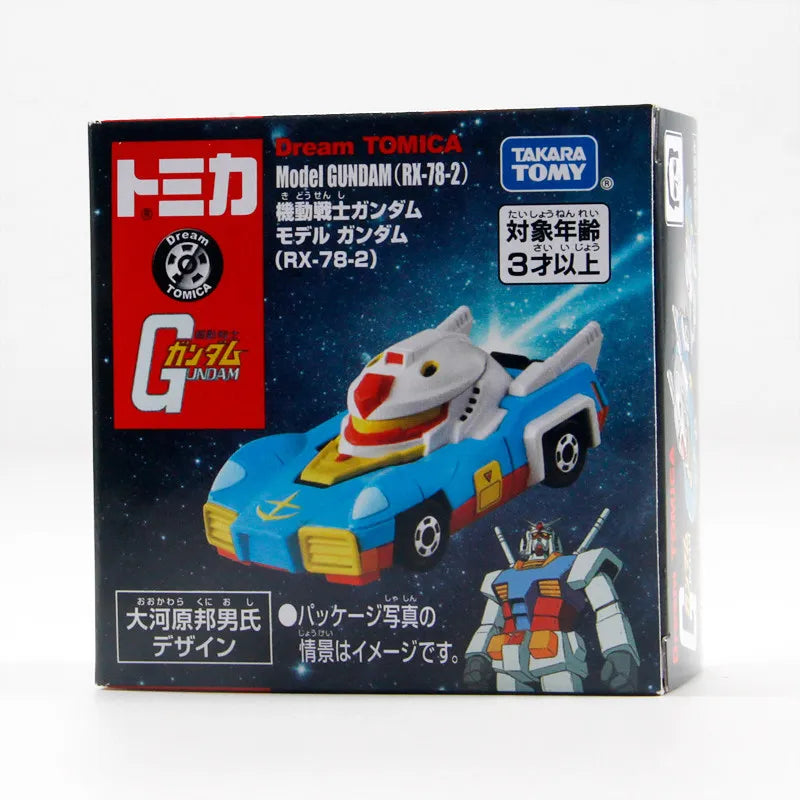 Original TAKARA TOMY Dream Tomica SP Mobile Suit Gundam Model Gundam RX-78-2 Diecast Car Designed by Kunio Okawara Collectible G