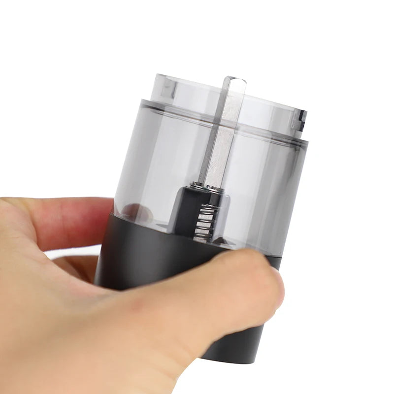 2-Pack, Electric Salt And Pepper Grinder Set, Rechargeable, With Storage Base And Lid, Adjustable Roughness, C-Type Charging