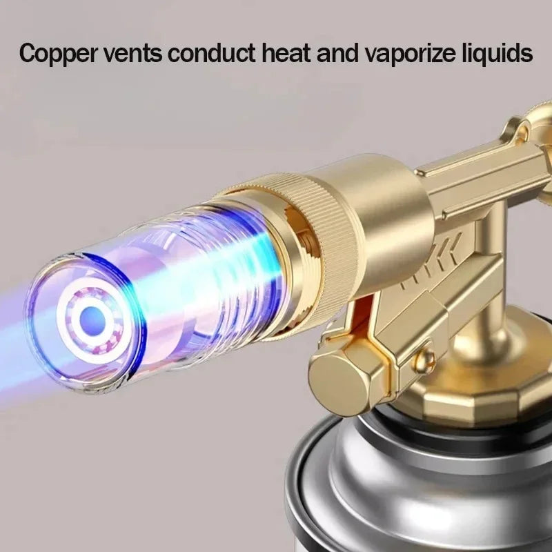 1PCS BBQ Welding Torch Gas Burner Flame Gun Blower Gas Torch Brazing Cooking Barbecue Auto Ignition Gun Kitchen Baking Tool