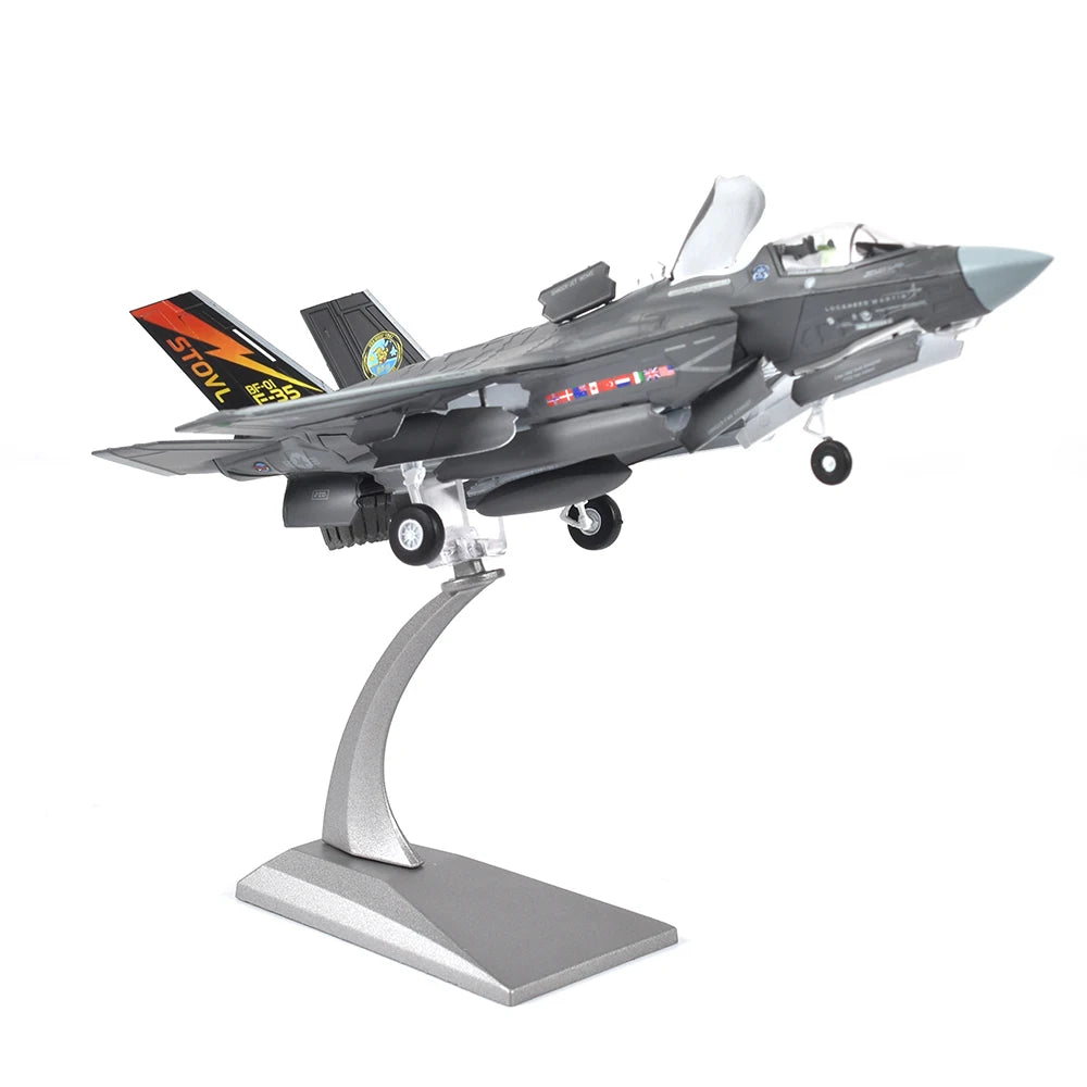 JASON TUTU 1/72 Scale Diecast Metal  F35B Fighter F-35 Lightning II Aircraft Model Plane GIFT