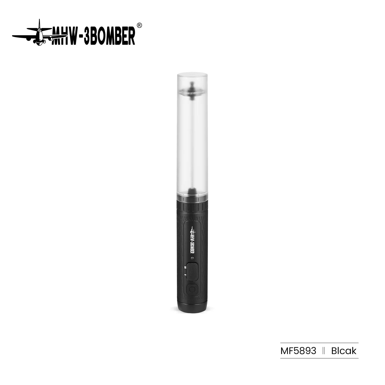MHW-3BOMBER Electric Milk Frother USB Rechargeable Coffee Frother Handheld Milk Frother Egg Beater Food Blender Espresso Tools