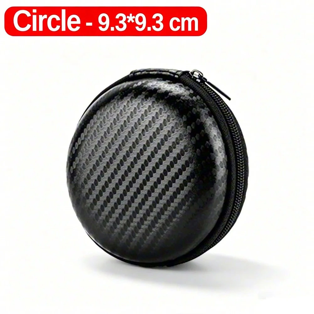 EVA Carrying Case Zipper Storage Pouch Hard Shell Protective Bag for Phone Charger Shaver Hard Drive Data Cable Headphone Square