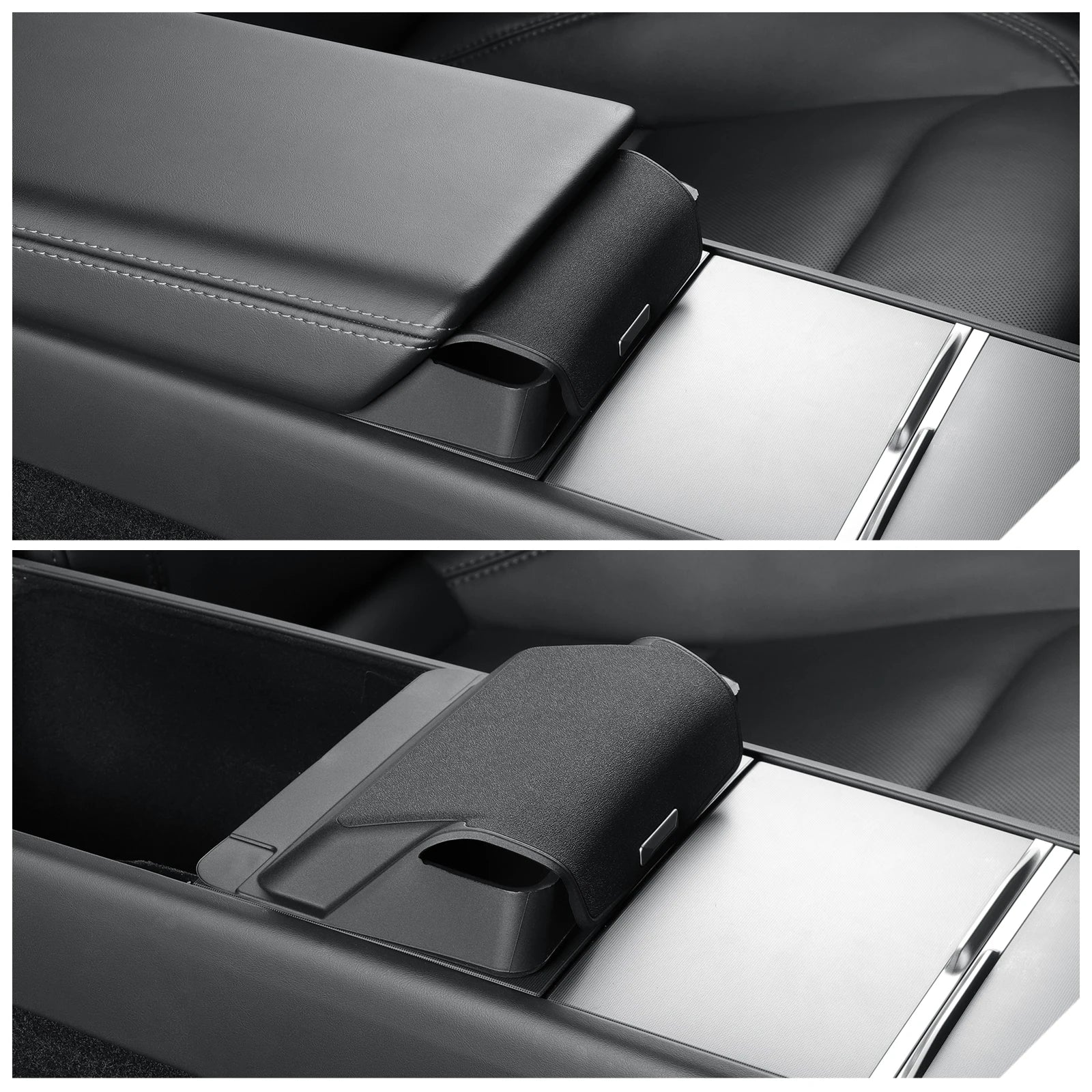SMABEE for 2025 2026 Tesla Model Y Launch Juniper/ Model 3 2025 Car Glasses Tray Center Console Armrest Storage Box Organizer