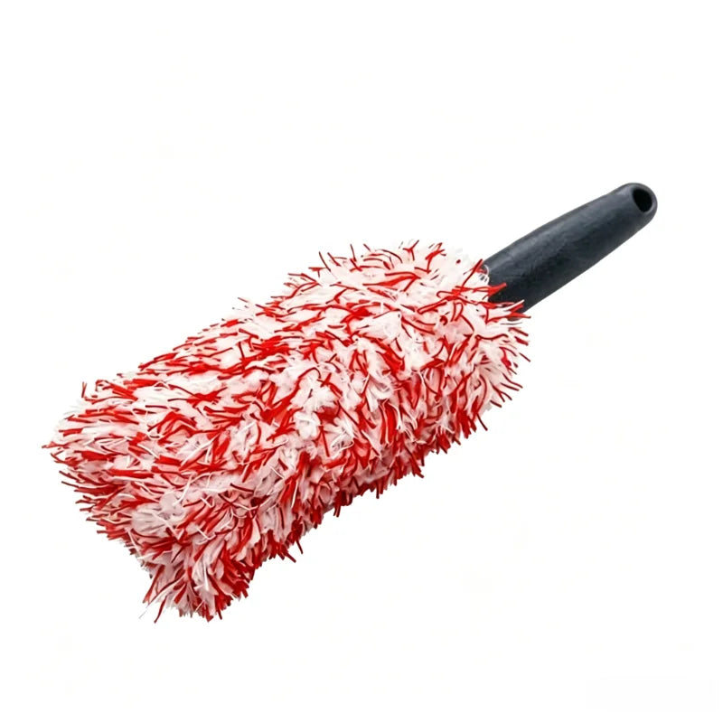 Car Wheel Tire Rim Cleaning Brush Portable Plush Car Wheel Hub Brush Washing Tool Car Detailing Care Dust Removal Brush