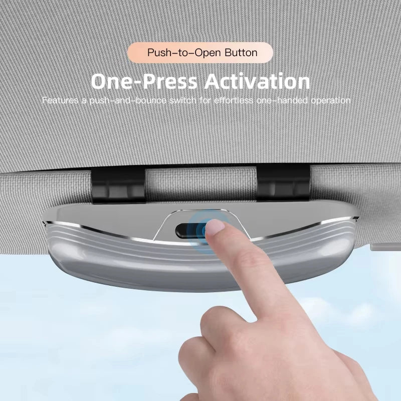 Car Visor Glasses Box Auto Sunglasses Storage Case For Mercedes Benz AMG GLE GLS CLA CLE GLC CLS GLA W223 W213 W206 W464 W247