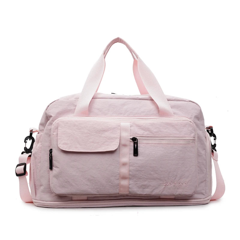 Oxford Zipper Fashion Travel Duffels Large Capacity Simple Women's Bags 2025 Hot Sale Sewing Thread Portable Travel Bags