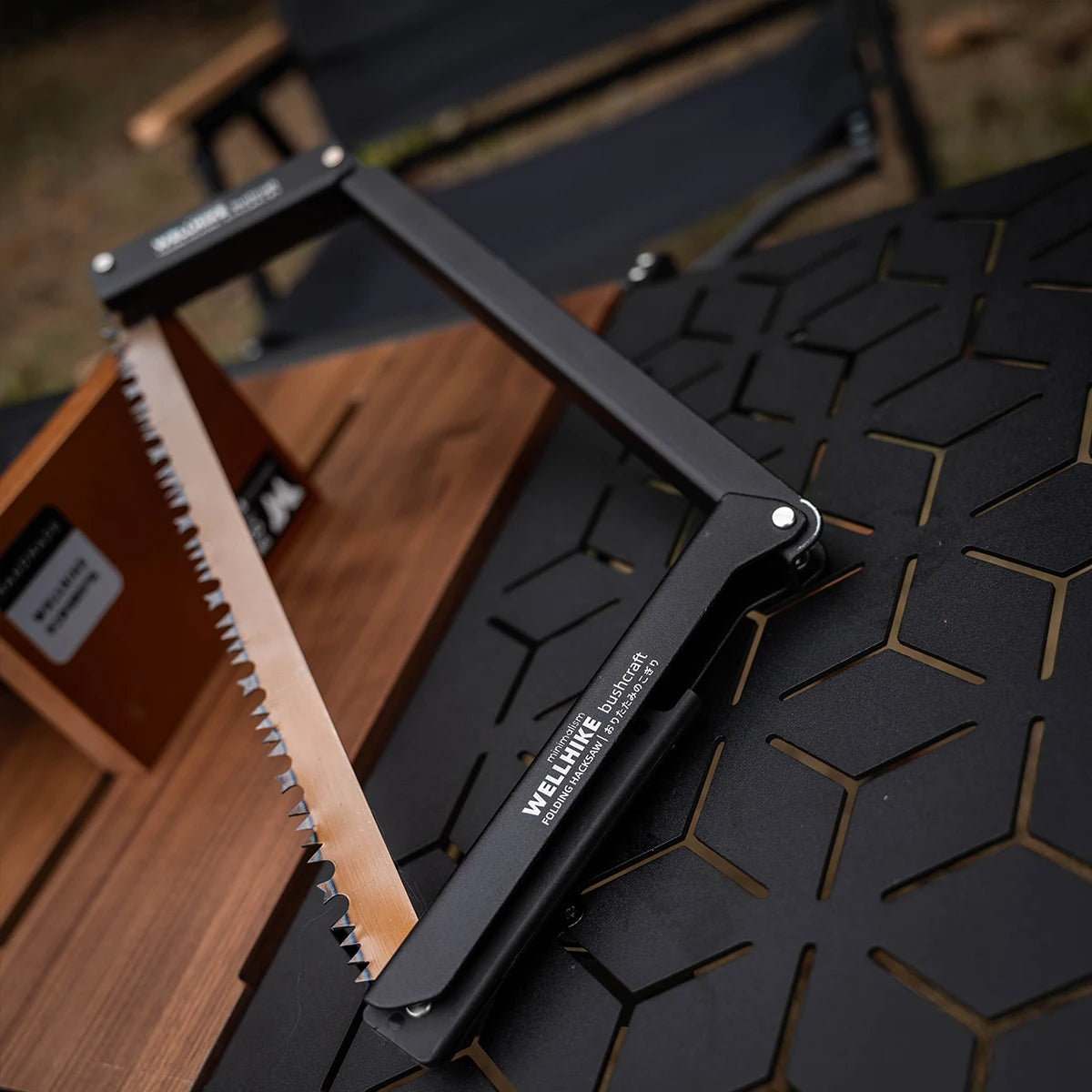 WELLHIKE Outdoor Bushcraft Folding Saw - Multi-Function Hand Saw, Fast-Cutting Steel Blade for Camping & Outdoor Wood Cutting