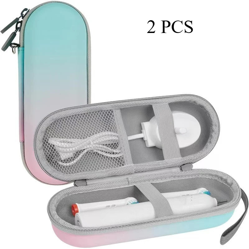 Travel Protective Hard EVA Storage Case - Portable Organizer Holder for Electric Toothbrush Accessories
