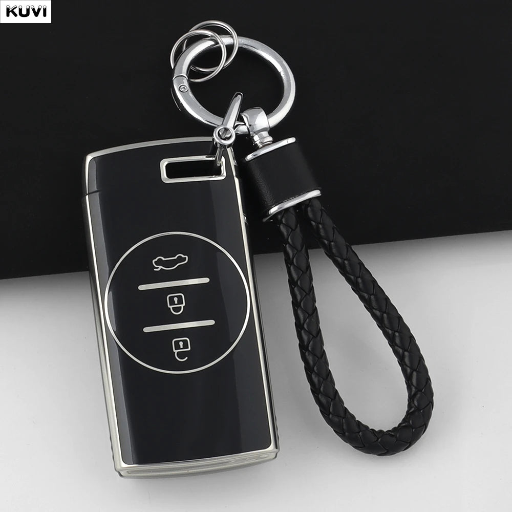 Pink TPU Car Remote Key Case Cover Fob Keychain Shell For Chery Tiggo 7 pro 8 Pro Exeed Tiggo 2 3x Arrizo 5 Pro Gx 5x EQ7 2021