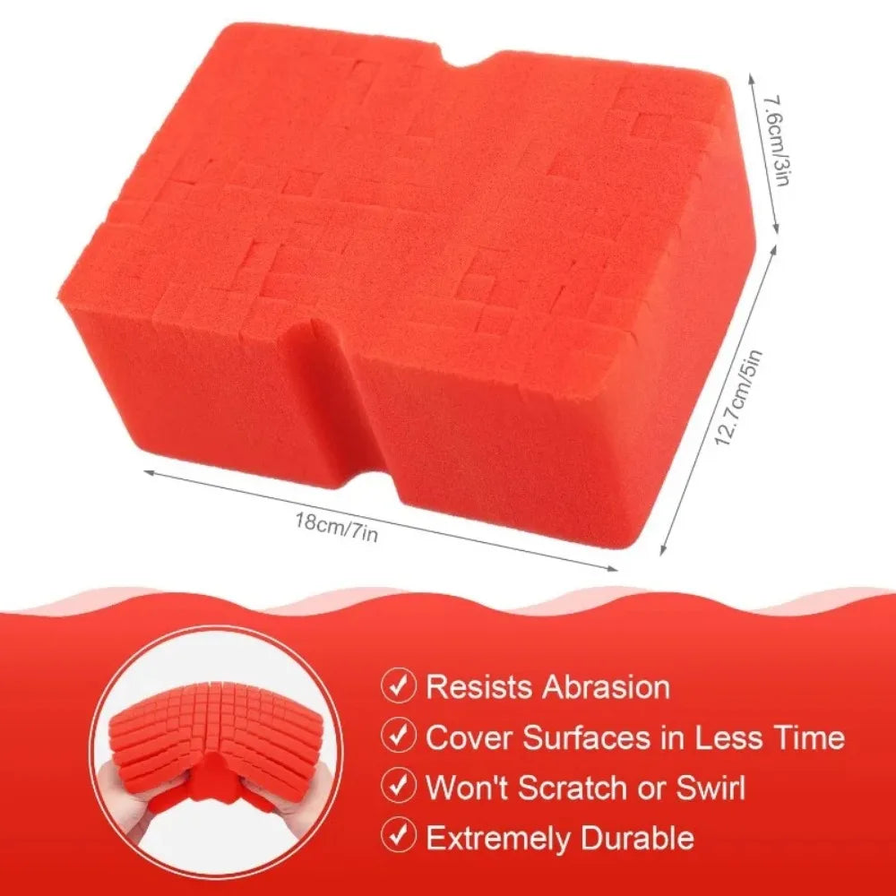 1pcs Durable Non-Scratch Car Wash Tools Soft Foam Grid Sponge Universal Large Cross Cut Cleaning Accessories 2025 New