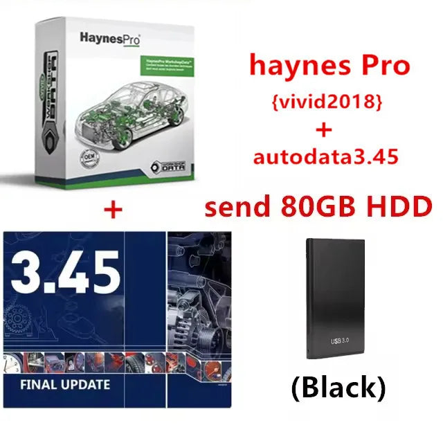 Haynes Pro（Vivid2018）and Autodata3.45 Atris-Technik Automotive Workshop DATA Auto Repair Software Diagnostic Tools
