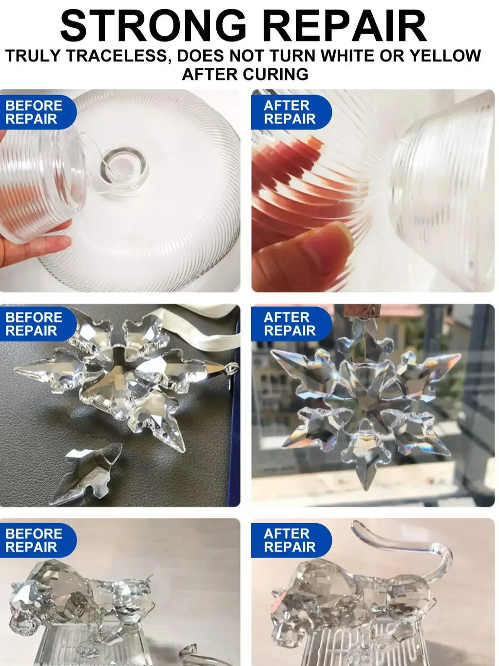 Upgraded Super Glue 401/502 Set for Metal and Plastic, 20 g – 5S Instant-Drying Super Glue for Repairs