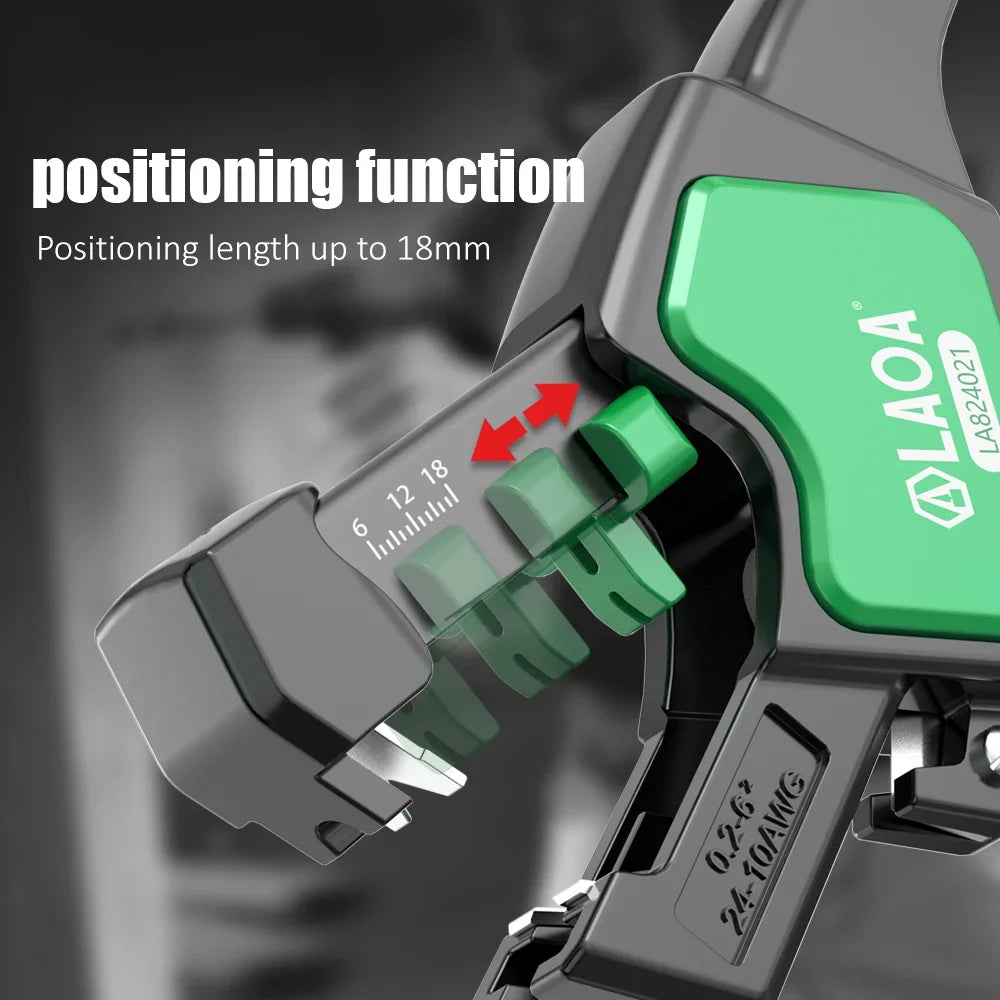 LAOA Multifunctional Fast Fully Automatic Wire Stripping Pliers 0.2-6 Cable Cutting Nippers Adjustable Electrician Pliers