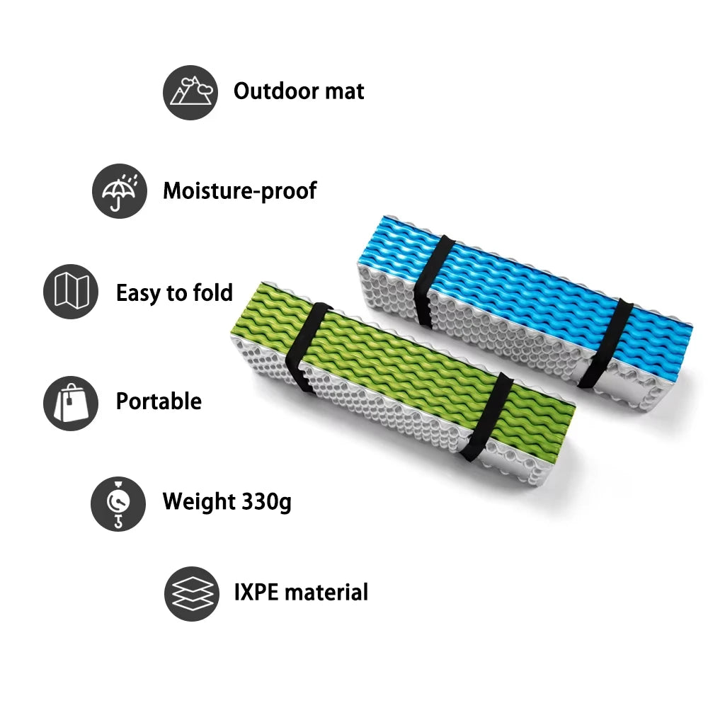 Egg Nest Sleeping Mat 330g Ultralight Aluminum Foil Pad Portable Insulated Camping Mat for Hiking Backpacking Tent Beach Yoga