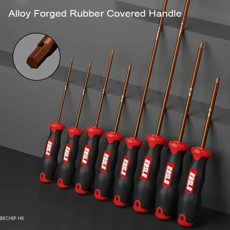 2025 New Internal Hexagonal Screwdriver Small Wrench Hexagonal Star Set Tool Extended Straight Shank Hexagonal Edge Bicycle
