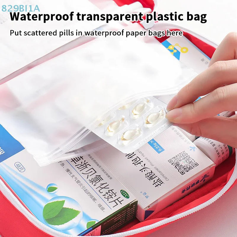 Portable Outdoor Survival Disaster Earthquake Emergency Kit Empty Large First Aid Kit Home/Car Medical Kit Empty Pack