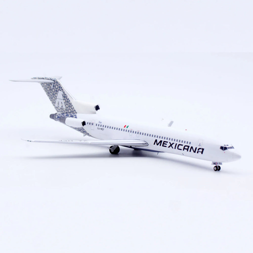 LH2392 Alloy Collectible Plane Gift JC Wings 1:200 Mexicana Airlines Boeing B727-200 Diecast Aircraft Jet Model XA-MEF